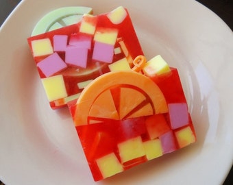 Fruity Sangria Glycerin Soap, summer soap, vegan soap, homemade soap, natural soap