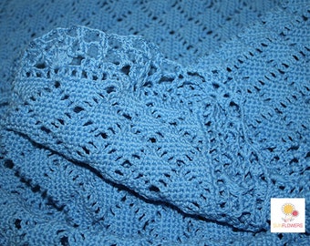 Blue cover for wheelchair