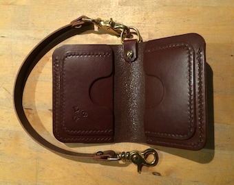 Leather wallet Leather billfold Billfold wallet Veg tan wallet Wallet Mens wallet Biker wallet Leather mens wallet edc Mens leather wallet