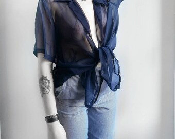 Durchsichtige Bluse Vintage | Vintage shirt