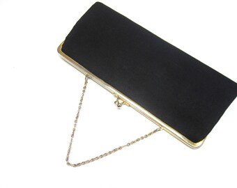 Black Evening Purse Handbag Clutch