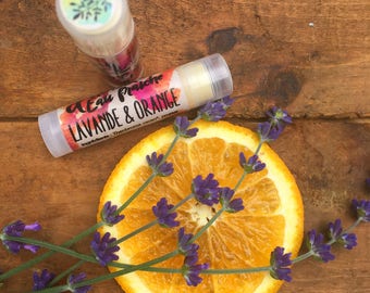 Orange & Lavender lip balm