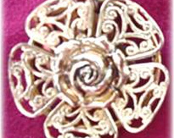 West German Gold Scarf Clip