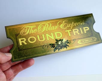 The Polar Express Train Ticket - Printed Replica Double-Sided on Photo Paper