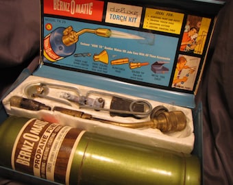 Vintage Bernz O Matic Deluxe Torch Kit with Toolbox