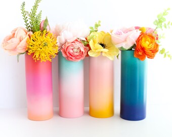 Gradient Ombre Flower Vase - Choose your color