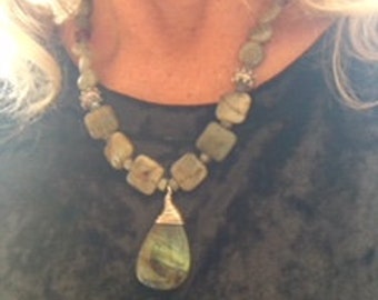 Labradorite and Sterling Necklace