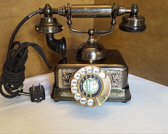 Fabulous Vintage Asian-Influenced Rotary Phone