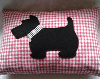 Scotty dog cushion
