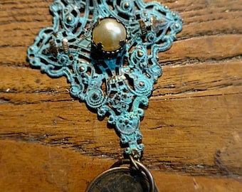Vintage Token Necklace