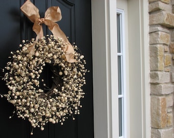 Berry Wreath - Champagne - Wedding Wreath