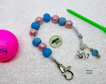 Golf Stroke Counter with Handmade Beads