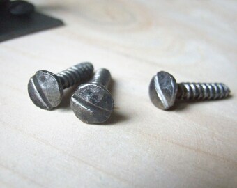 Hand forged hammered decorative screws for woodworking Steel hardware The listing is for one item please choose the needed number of screws
