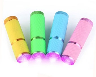 UV Light Flashlight handheld LED Resin Curing Lamp Torch high quality UV Led light for Gel Polish and resin crafts Fashionable Pastel Colors