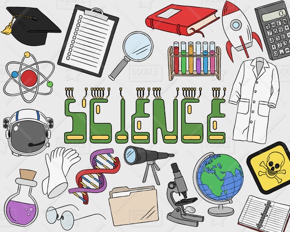 Download Science Clipart Vector Pack Science Doodles Mad Scientist