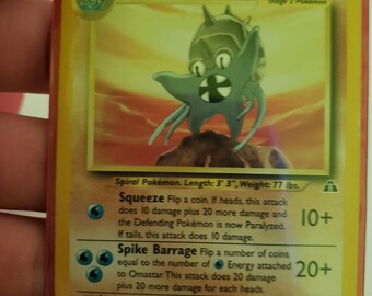 NeoDiscovery set Pokemon Omastar Card