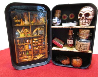 Miniature Apothecary Cabinet