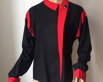 Oleg Cassini, 80s silk shirt