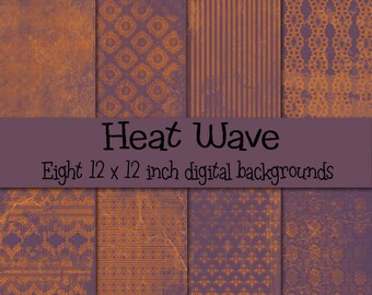 Heat Wave Digital Paper Pack