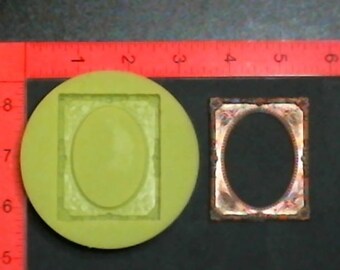 Silicone Mold Flower Frame used with wax, Candle, gypsum, resin, hot glue, soap, clay, concrete, metal