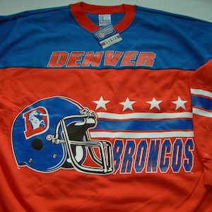 Denver Broncos vintage NFL football sweatshirt by Garan made in the USA New with tags