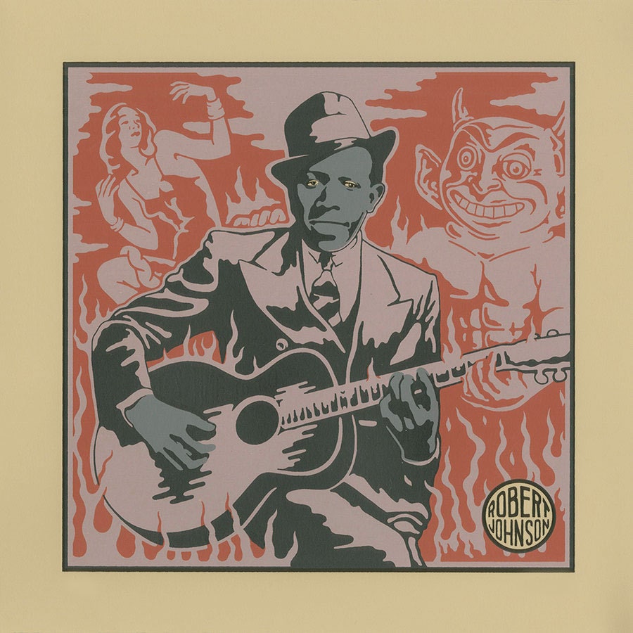 Robert johnson me and the devil blues print