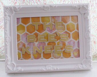 The Bee's Knees Framed Quote Picture