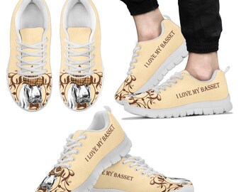 Basset hound / sneakers