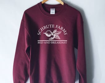 Schrute Farms Sweatshirt - Dunder Mifflin T-Shirt - The Office Shirt - Dwight Schrute - Michael Scott - Jim Halpert - The Office Sweater