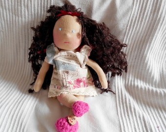 Doll Waldorf 30 cm doll 100% eco-friendly, natural fabric, environmental, organic doll, natural fibers