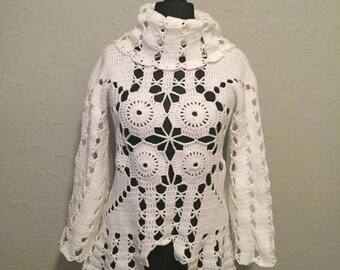 Hand crocheted sweater