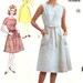 Advance 3152 Misses' 60s Back Wrap Dress Sewing Pattern Size 16 Bust 36