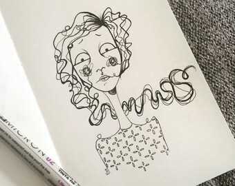 K. Original drawing. Cloé 2017