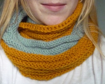 Ready to Ship: Two-Tone Infinity Scarf