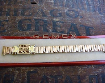 Women's Goldtone Watch Band Expansion Watch Band Genex Watch Band