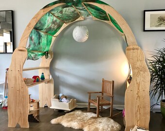 Waldorf Play stand / Wood Playstands / Play stands / Made to order / Waldorf pretend play