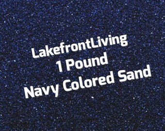 Navy Blue Sand for Wedding Unity Sand - Colored Sand - 1 Pound