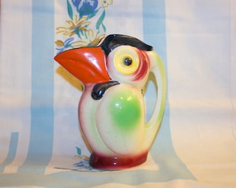Toucan Pitcher, Vintage, Made in Japan