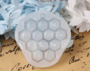 Honeycomb resin silicone mold , epoxy resin mold for jewelry