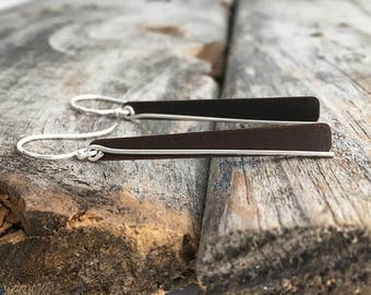 Sterling Silver Handmade Earrings By Joy Kruse Wild Prairie Silver 'Prairie Sticks'