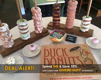 Donut Display Stand Holds 10-50 Donuts - Create Your Own Amazing Donut Bar
