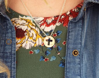 Cross Penny Necklace