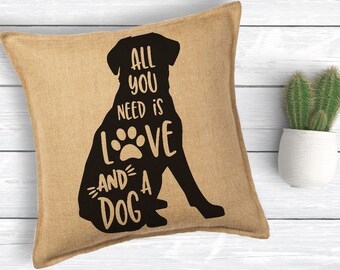 All you need is, Love and a dog, Labrador Svg, Dog Svg, Paw Print, Dog Mom, Svg, Dxf, Png, Svg files for, Fur mom Svg, Silhouette, Cricut