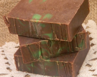 Cold Processed Irish Mocha Mint Goats Milk Soap, natural soap, handmade soap, handcrafted soap