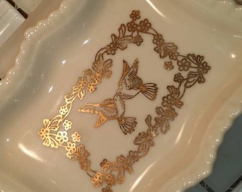 Vintage Lenox dove ring dish