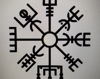 Viking Compass Decal Sticker - Vegvisir
