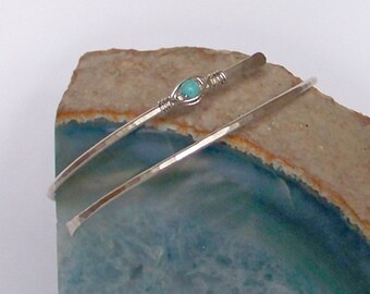 Upper Arm Jewelry - Armlet - Armband - Upper Arm Cuff - Magnesite Gemstone Armlet - Available in Brass - Bronze - Copper - German Silver
