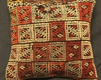 Kilim Rug Pillow, Kilim Pillow, Handmade Pillow Cover, Ethnic Pillow, Turkish Kilim Pillow, Vintage Pillow, Boho Pillow, Turkish Cushion