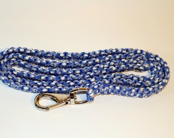 Paracord Leash - Blue and White
