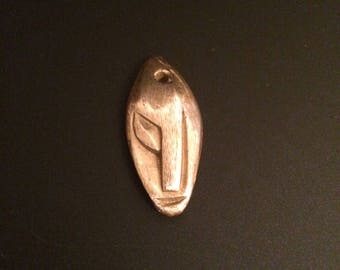 Golden Brass Abstract Pendant